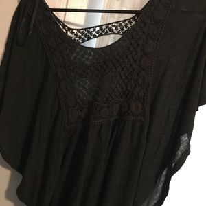 Gray short sleeve top